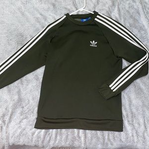 Green adidas crew neck